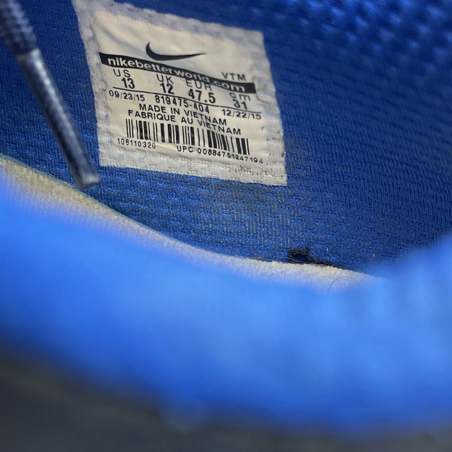 Size 13 - Nike Air Max BW Ultra Blue White 2016 Suede Leather (819475-404)