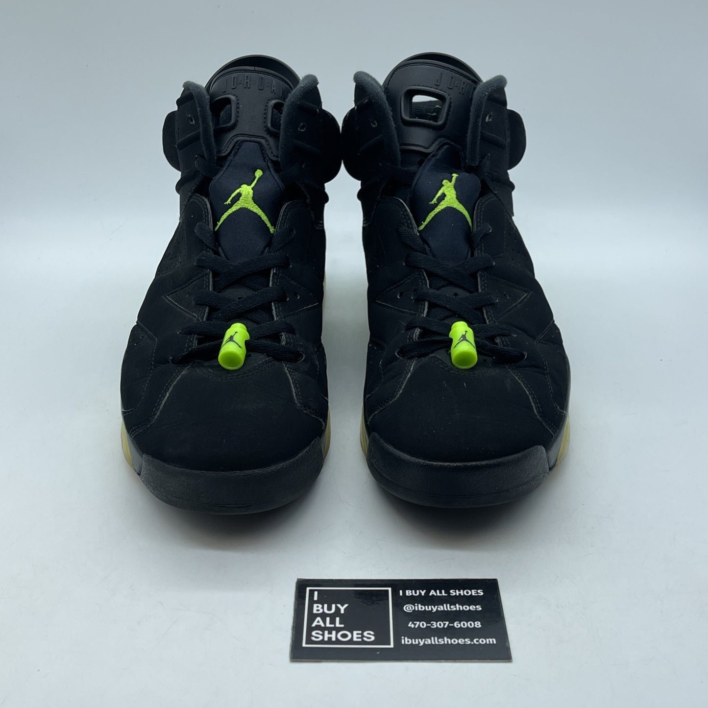 Size 12 - Jordan 6 Retro Electric Green 2021 Black Suede (CT8529-003)