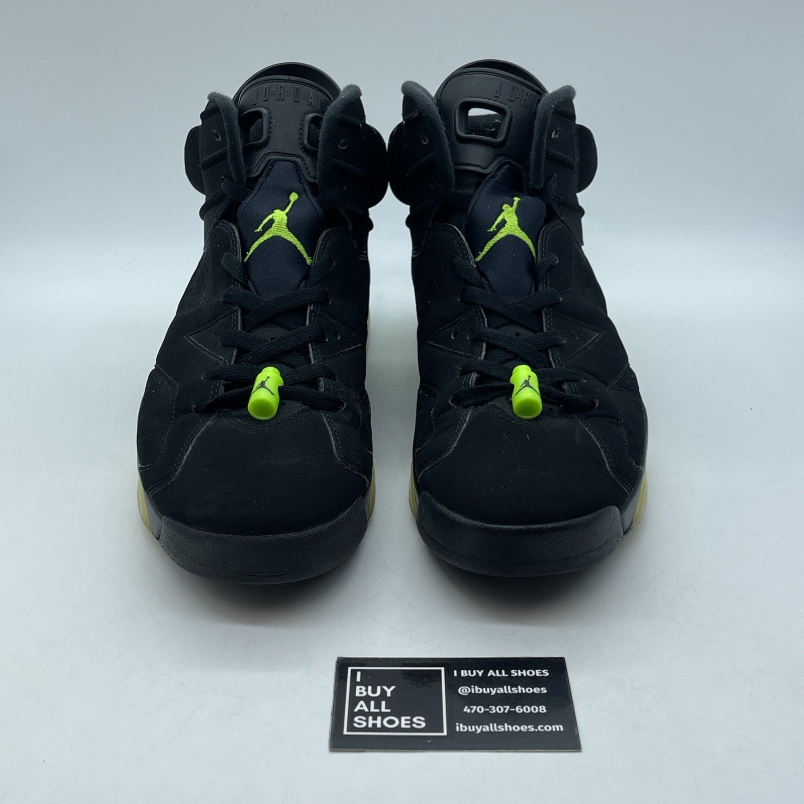 Size 12 - Jordan 6 Retro Electric Green 2021 Black Suede (CT8529-003)