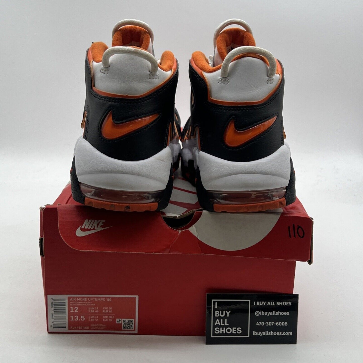 Size 12 - Nike Air More Uptempo Mid Mens Basketball Shoes White (FJ4416-100)