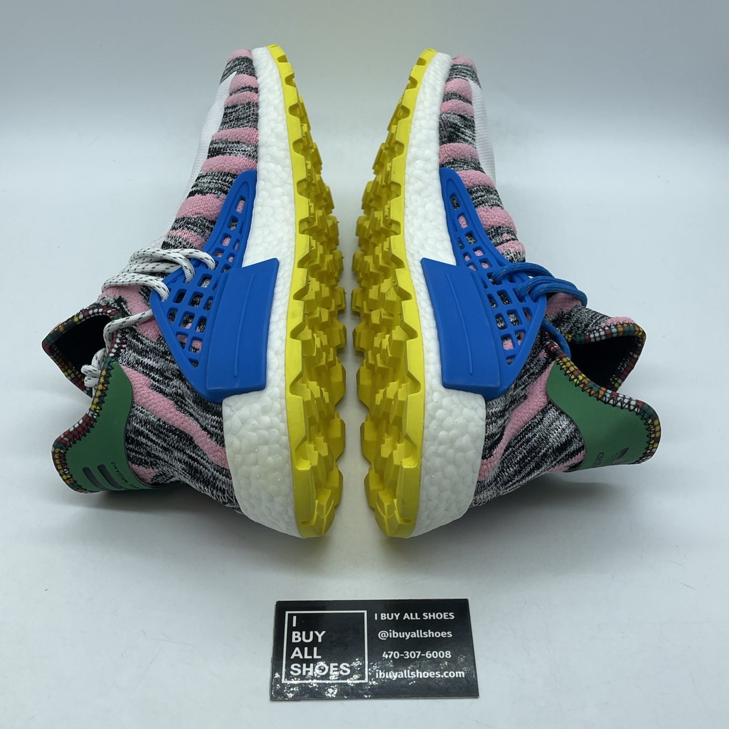 Size 14 - adidas Pharrell x NMD Human Race Trail Solar Pack Suede (BB9531)