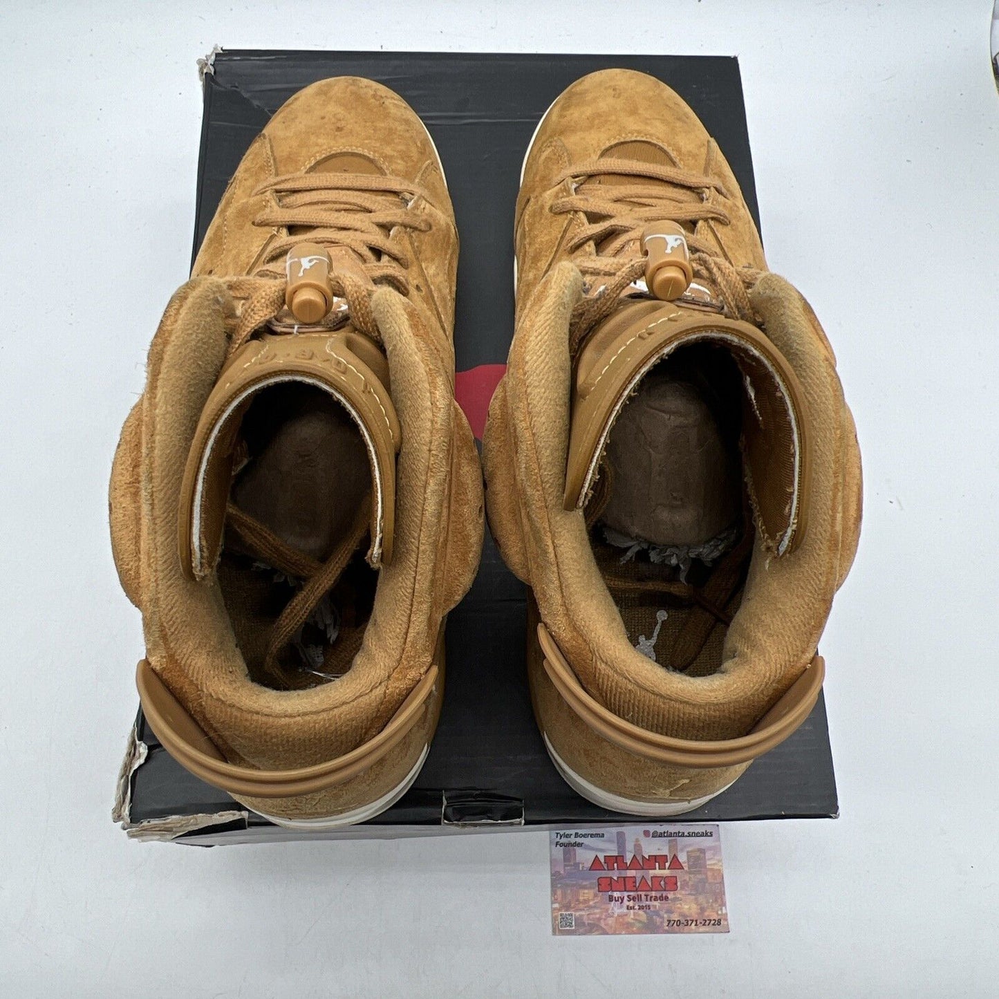 Size 12 - Air Jordan 6 Retro Wheat Suede White (384664-705)