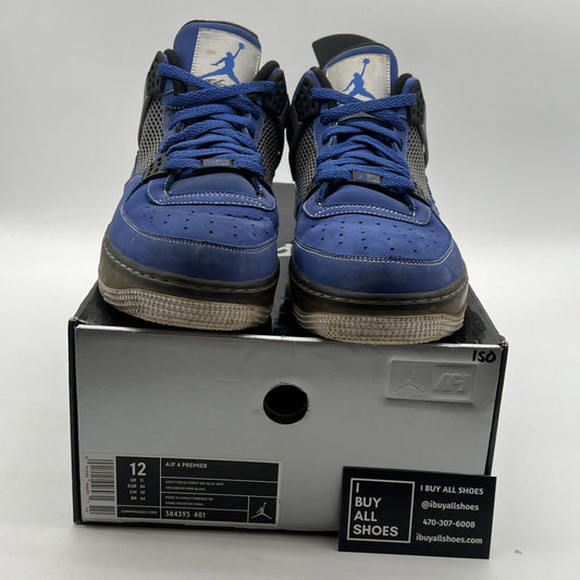 Size 12 - Air Jordan Fusion 4 Premier Varsity Royal Cement (384393-401)