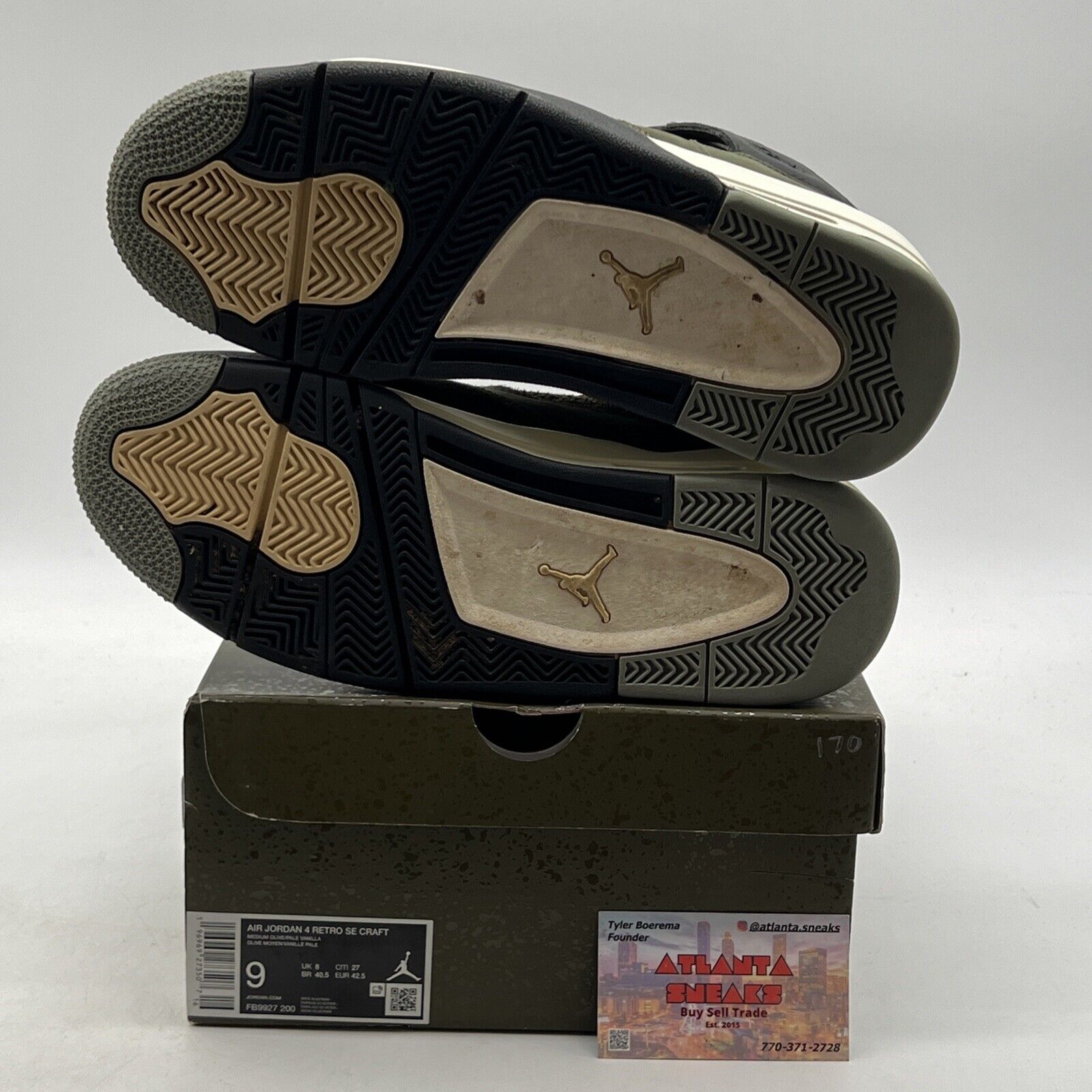 Size 9 - Jordan 4 SE Retro Low Craft - Olive (FB9927-200)