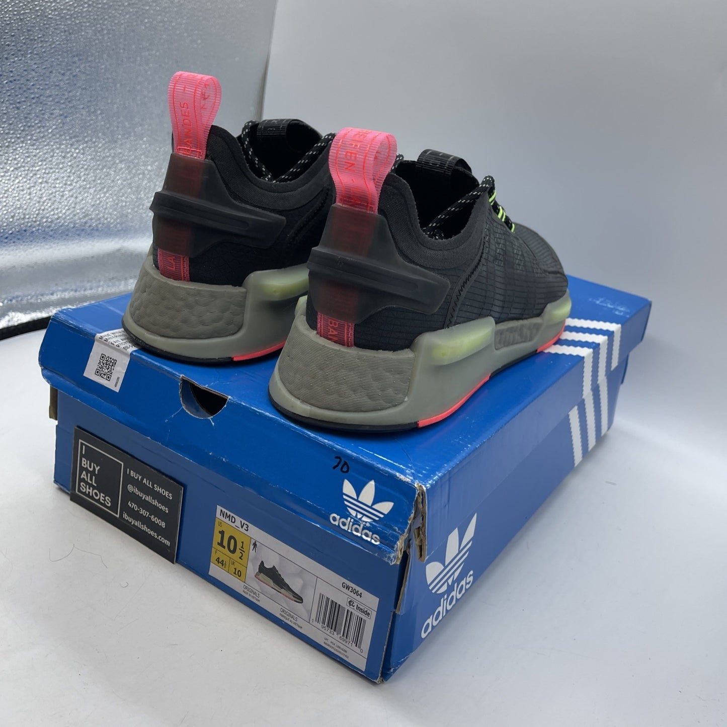 Size 10.5 - Adidas NMD_V3 Black Signal Green (GW3064)