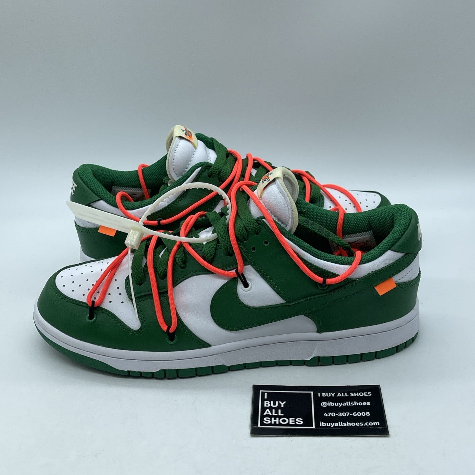 Size 10 - Nike Dunk Low x OFF-WHITE Pine Green White (CT0856-100)