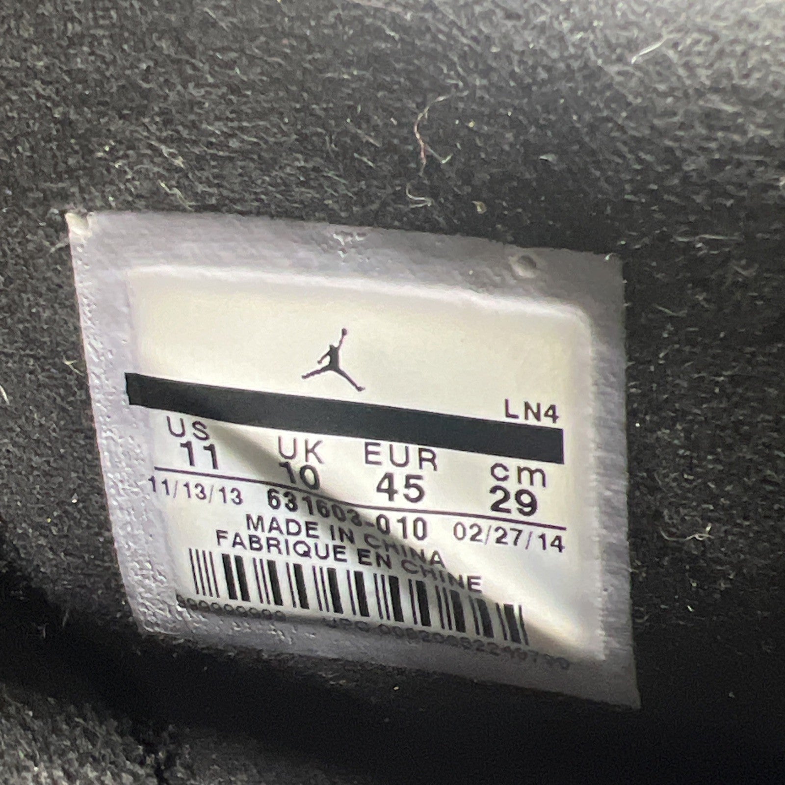 Size 11 - Air Jordan 3 5Lab3 Reflective Black (631603-010)