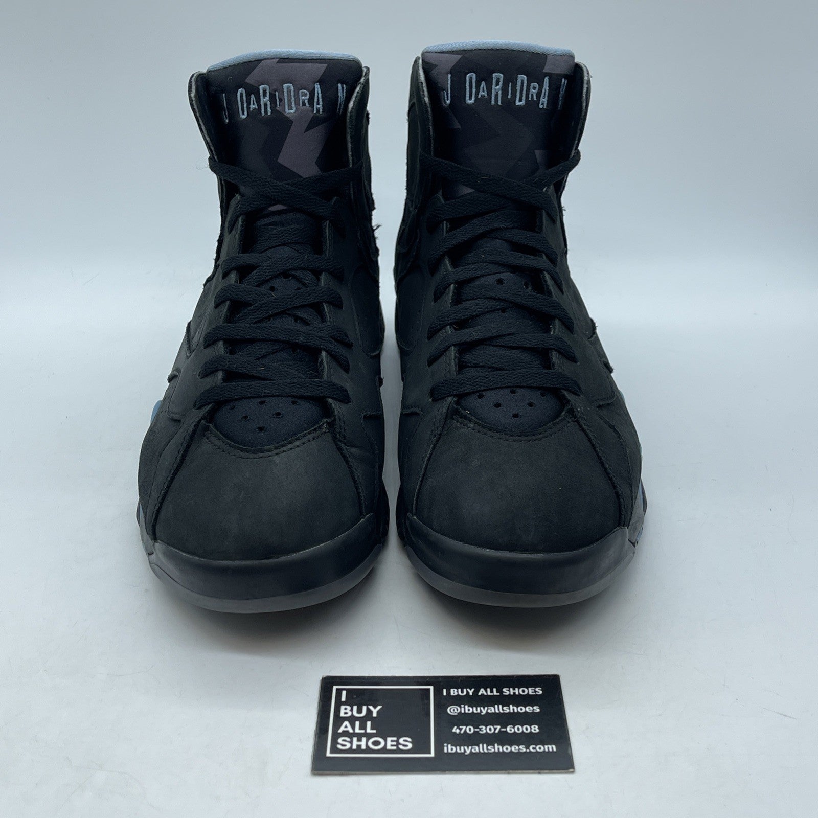 Size 11.5 - Air Jordan 7 Retro 2023 Chambray Black Blue Suede (CU9307-004)