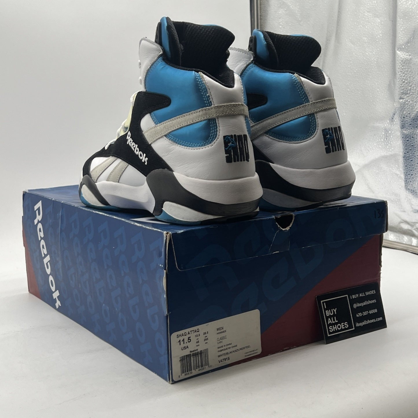 Size 11.5 - Reebok Shaq Attaq 2013 Orlando Magic (V47915)
