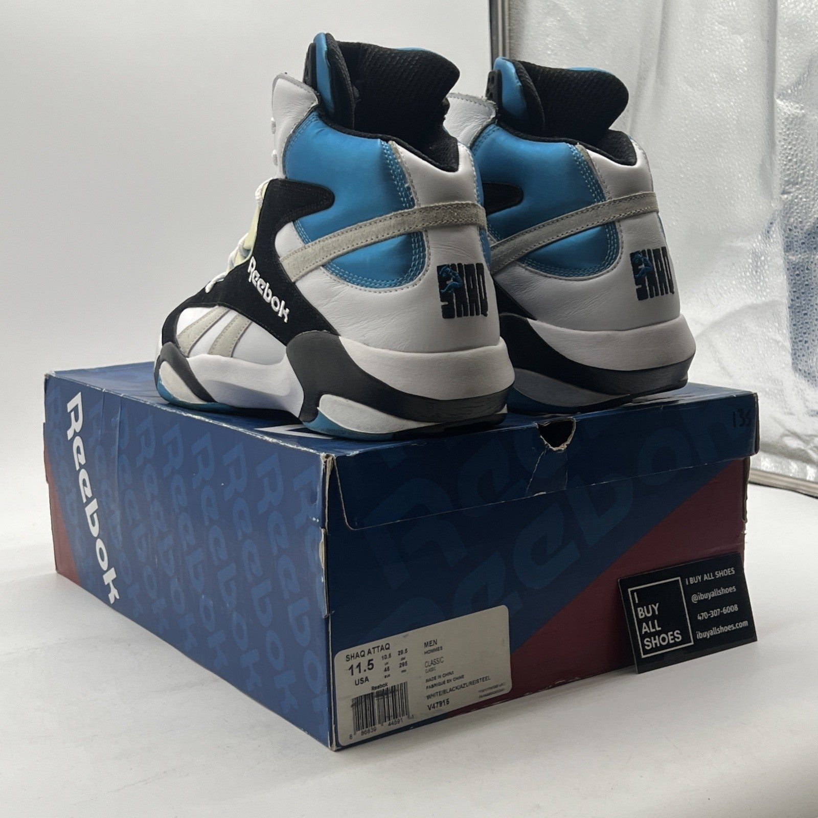 Size 11.5 - Reebok Shaq Attaq 2013 Orlando Magic (V47915)