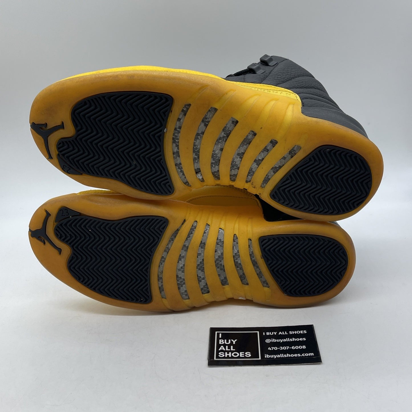 Size 8.5 - Jordan 12 Retro University Gold Yellow Black Leather (130690-070)