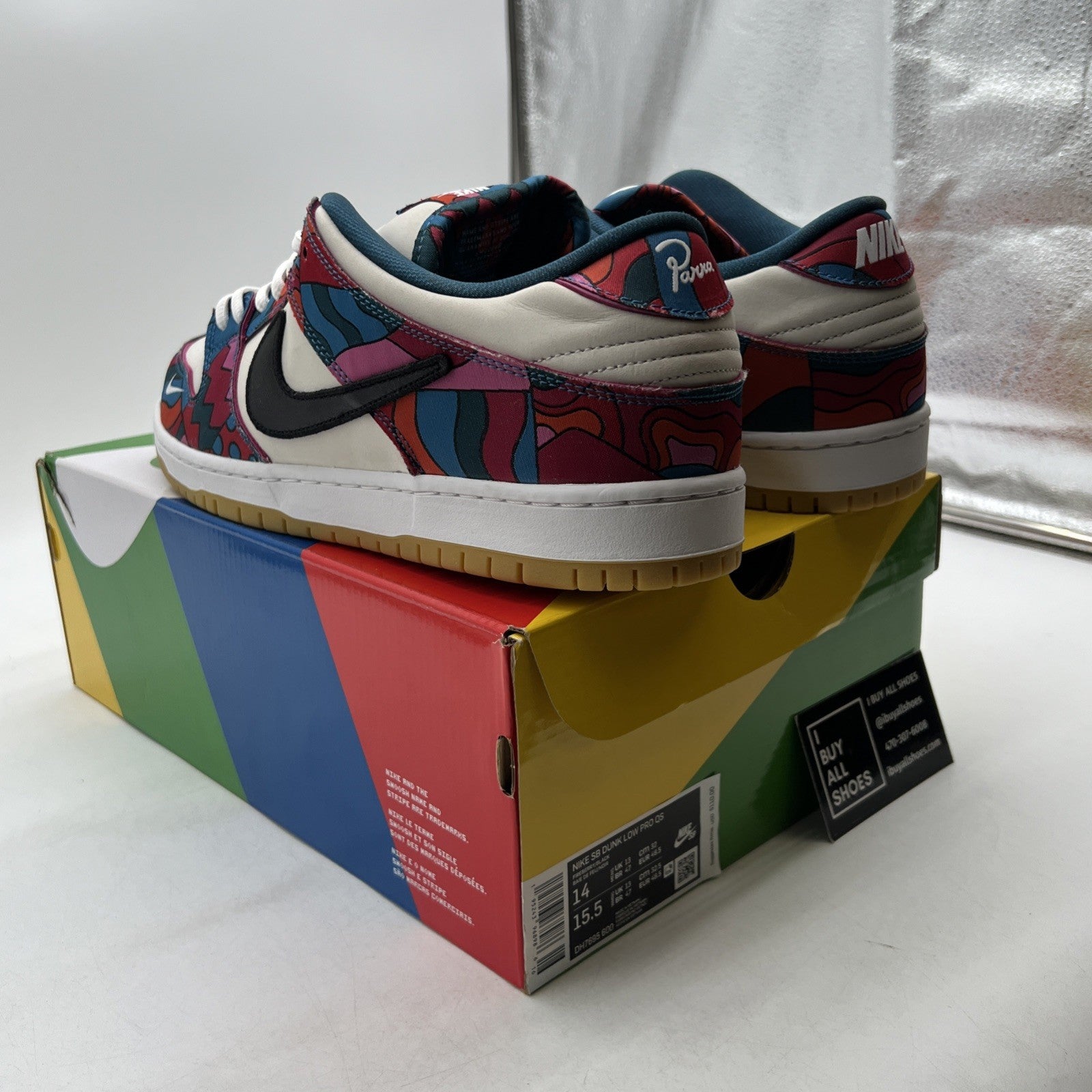 Size 14 - Nike Dunk Low Pro SB x Parra Abstract Art 2021 (DH7695-600)