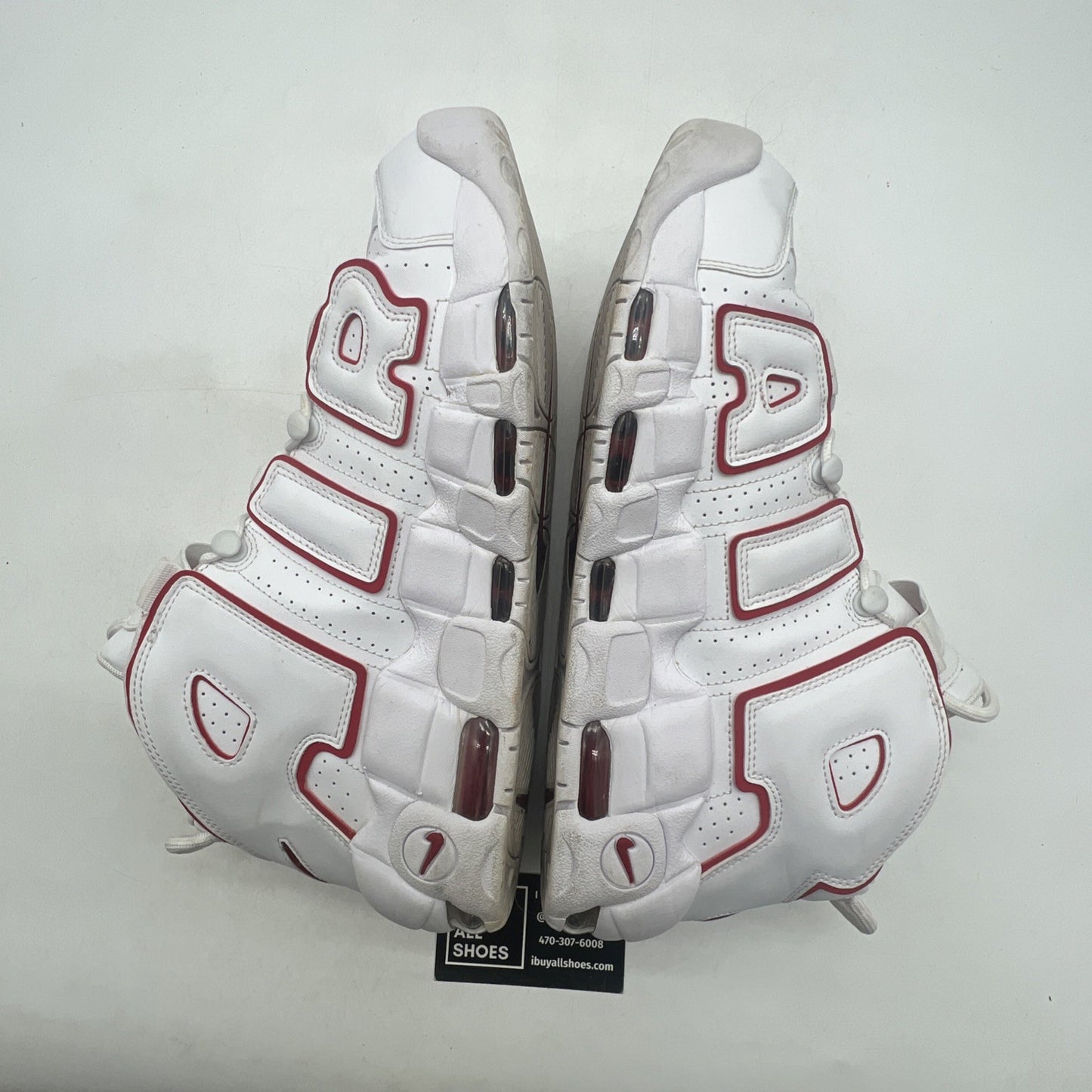 Size 12 - Nike Air More Uptempo White Varsity Red 2018 (921948-102)