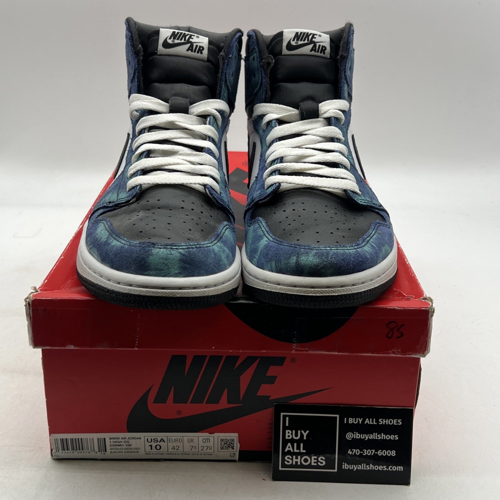 Size 10 - Air Jordan 1 Retro OG High Tie-Dye W (CD0461-100)