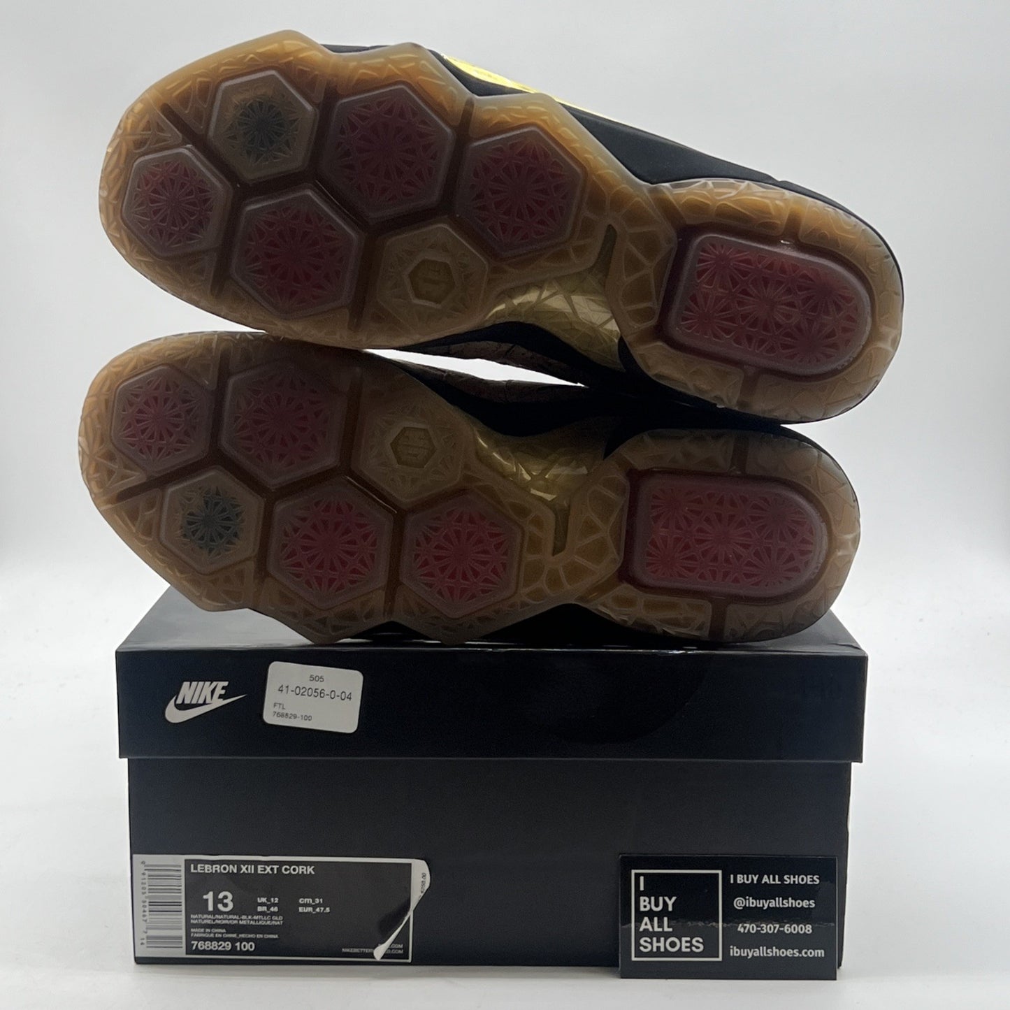 Size 13 - Nike LeBron 12 EXT Cork (768829-100)