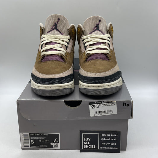 Size 8 - Air Jordan 3 Retro SE Winterized Brown Pink Black Suede (DR8869-200)
