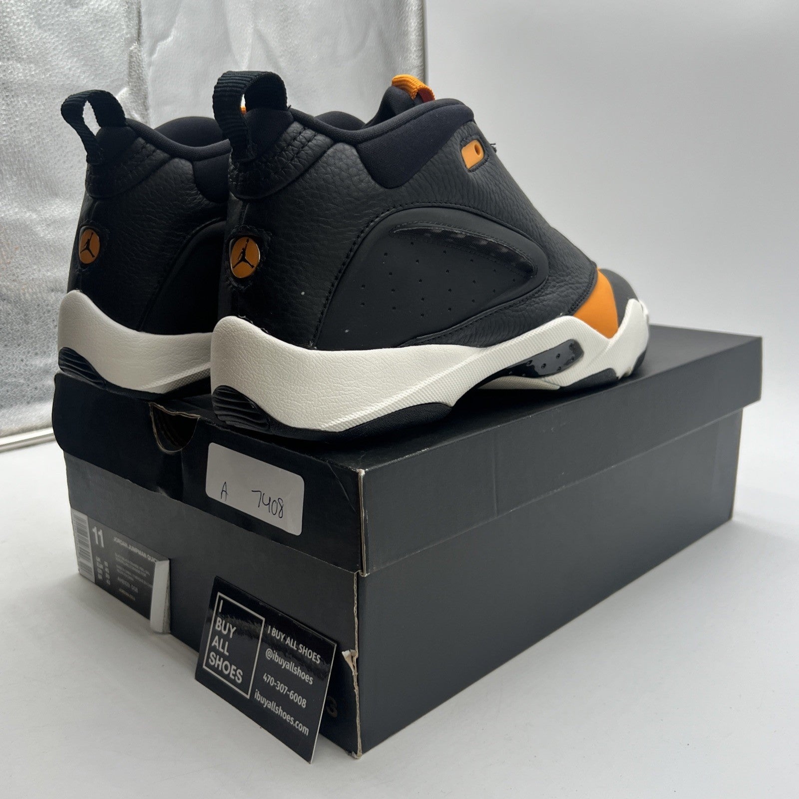 Size 11 - Jordan Jumpman Quick 23 Black Orange Peel (AH8109-008)