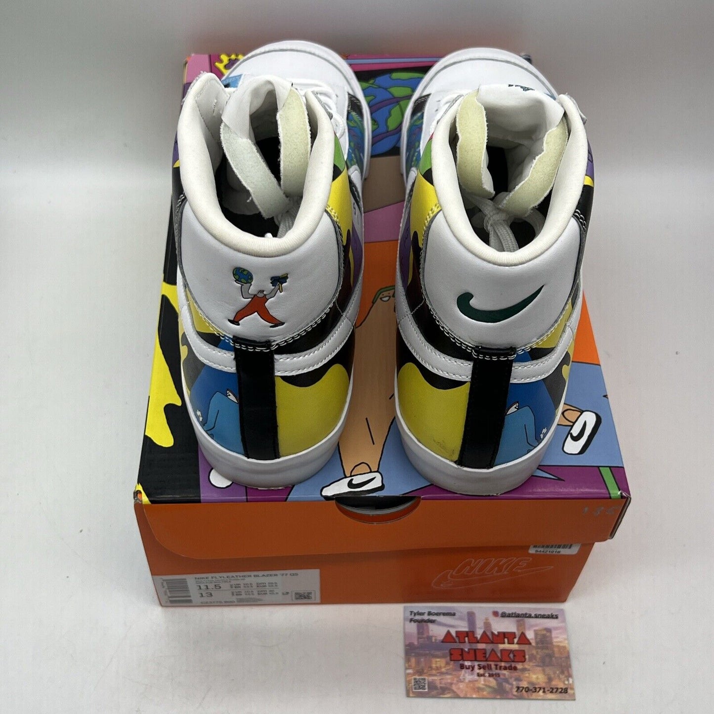 Size 11.5 - Nike Ruohan Wang x Blazer ’77 Flyleather Mid Multicolor (CZ3775-900)