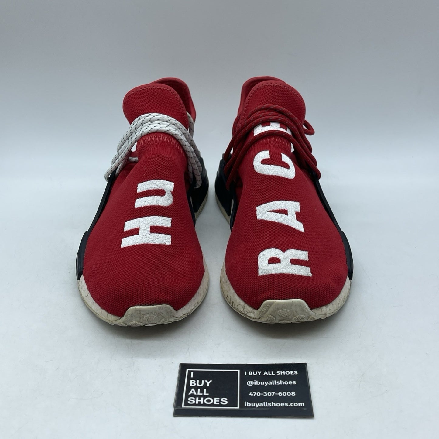 Size 10.5 - Adidas Pharrell x NMD Human Race Red (BB0616)