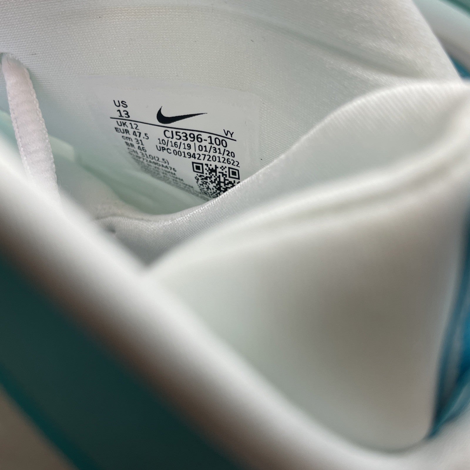 Size 13 - Nike Air Penny 5 Miami Dolphins White Blue Leather (CJ5396-100)