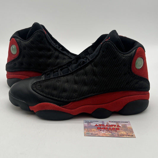 Size 10.5 - Air Jordan 13 Retro 2004 Bred Black Red Suede Leather (309259-061)