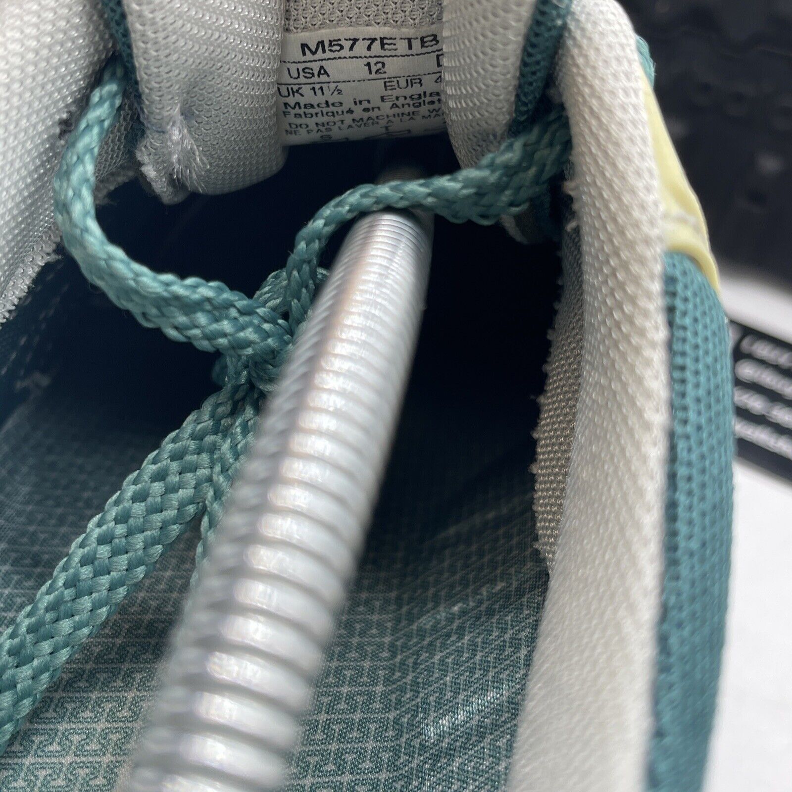 Size 12 - New Balance 577 Made in England English Tender - Sea Glass