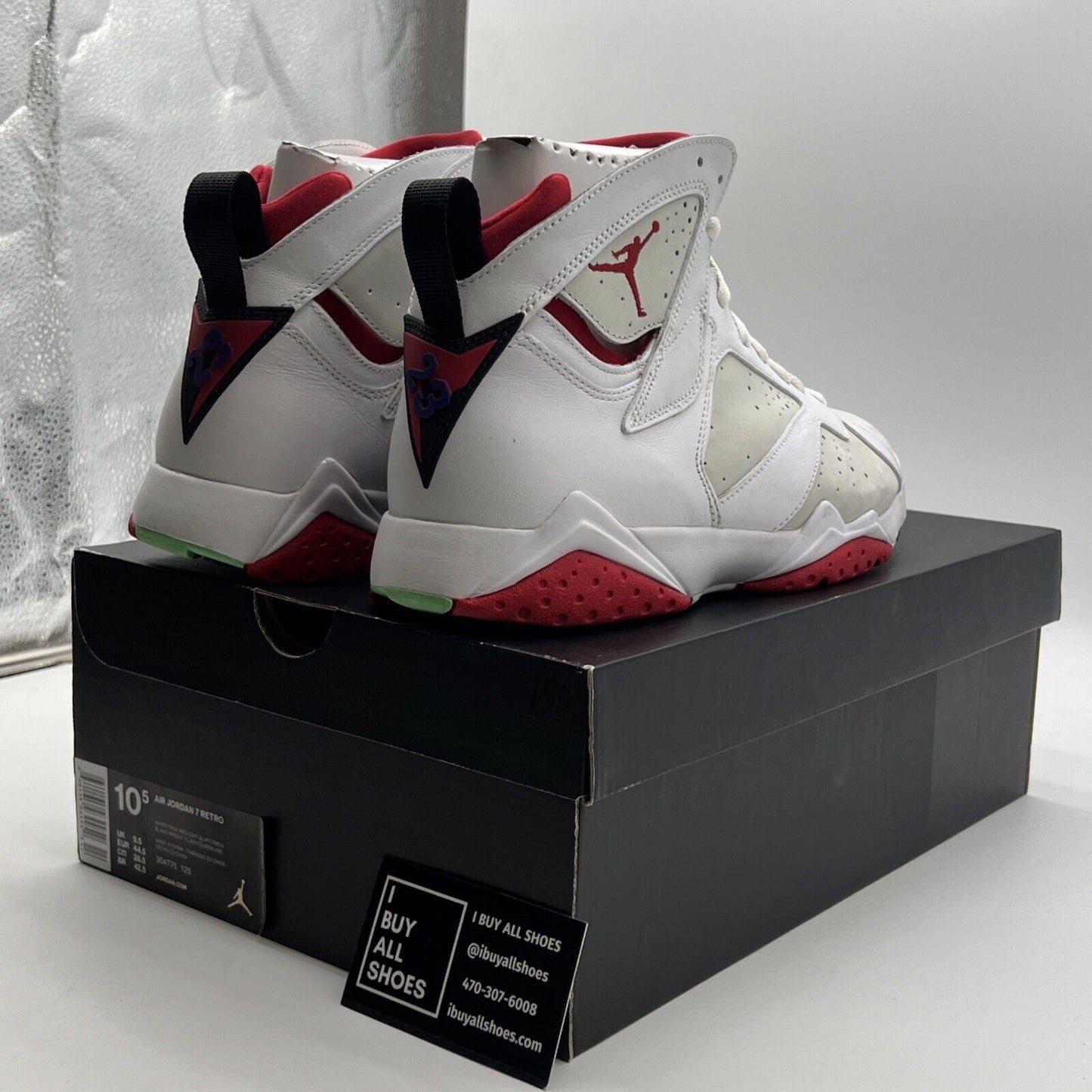 Size 10.5 - Air Jordan 7 Retro 2015 Hare (304775-125)
