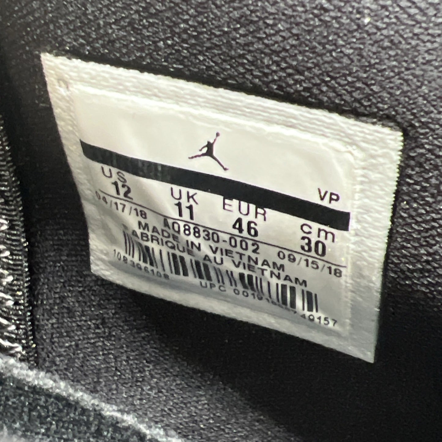 Size 12 - Air Jordan 33 Utility Blackout (AQ8830-002)