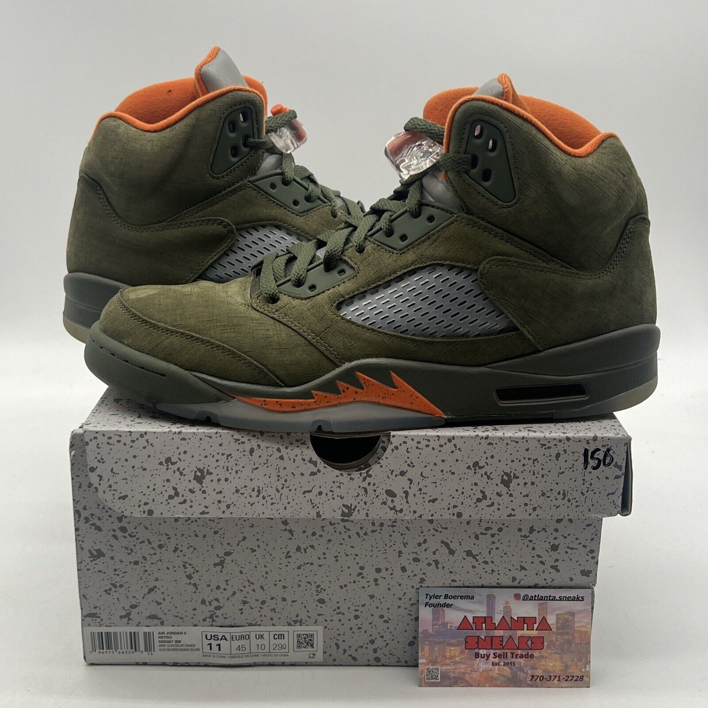 Size 11 - Air Jordan 5 Retro 2024 Olive Orange Icey (DD0587-308)