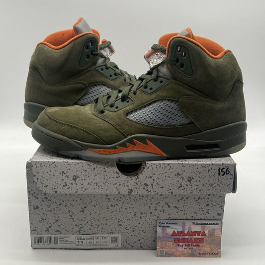 Size 11 - Air Jordan 5 Retro 2024 Olive Orange Icey (DD0587-308)