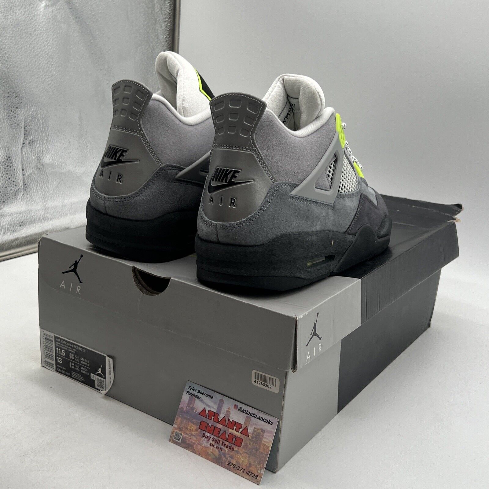 Size 11.5 - Jordan 4 Retro SE Mid Neon 95 Suede (CT5342-007)