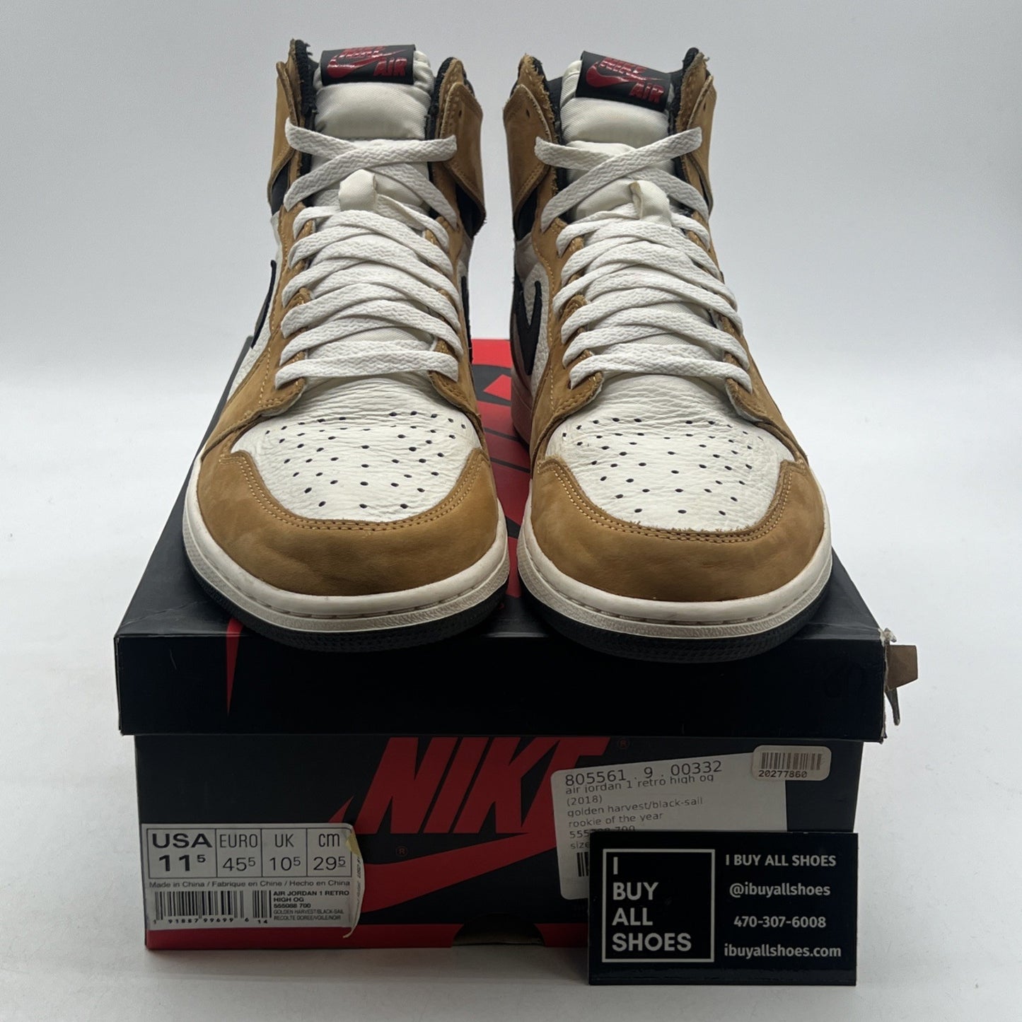 Size 11.5 - Air Jordan 1 Retro High OG Rookie of the Year 2018 (555088-700)