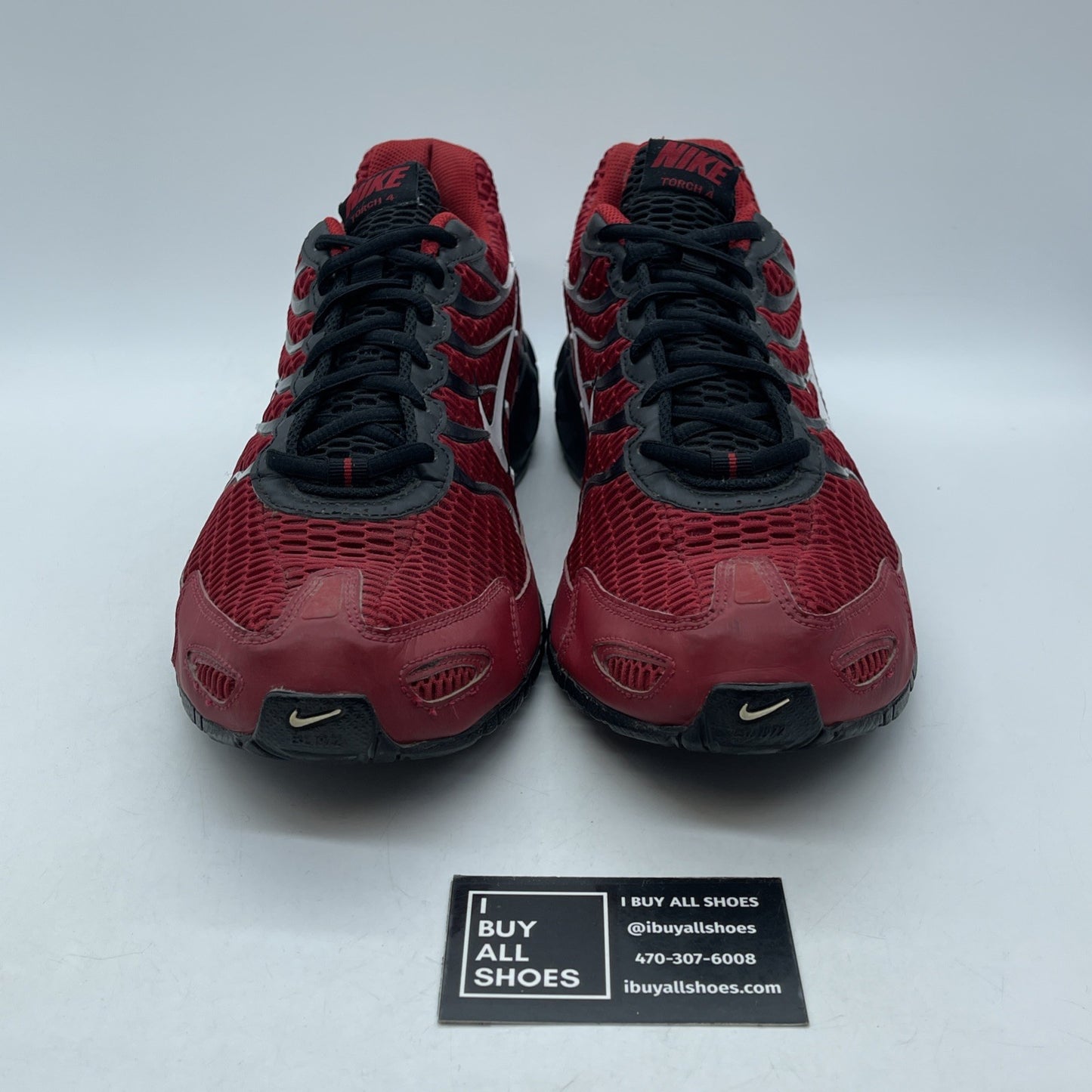 Size 12 - Nike Air Max Torch 4 Gym Red White Black Suede Leather (343846-600)