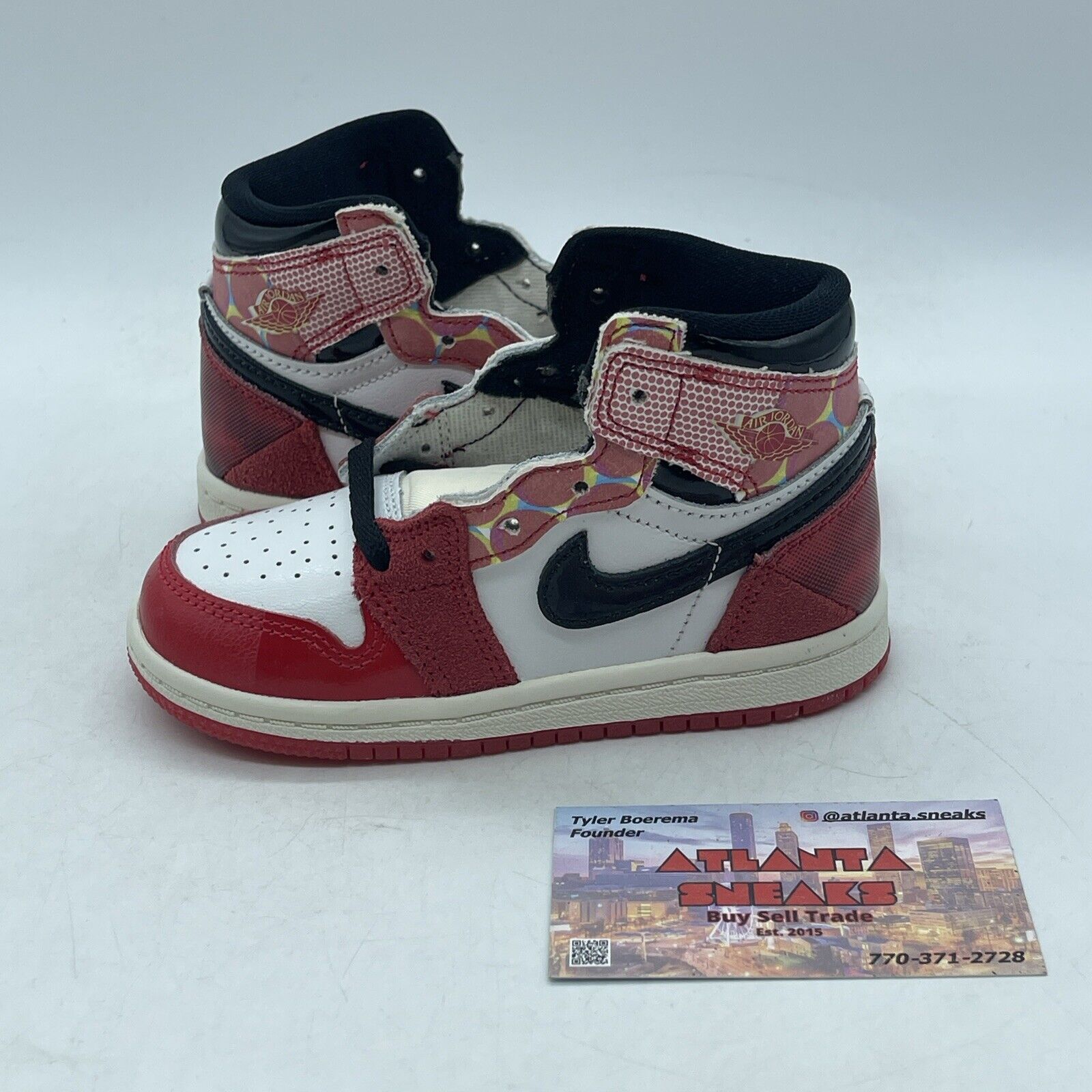 Toddler's Size 7.5C - Jordan 1 Retro High "Across The Spiderverse" (DV1750-601)