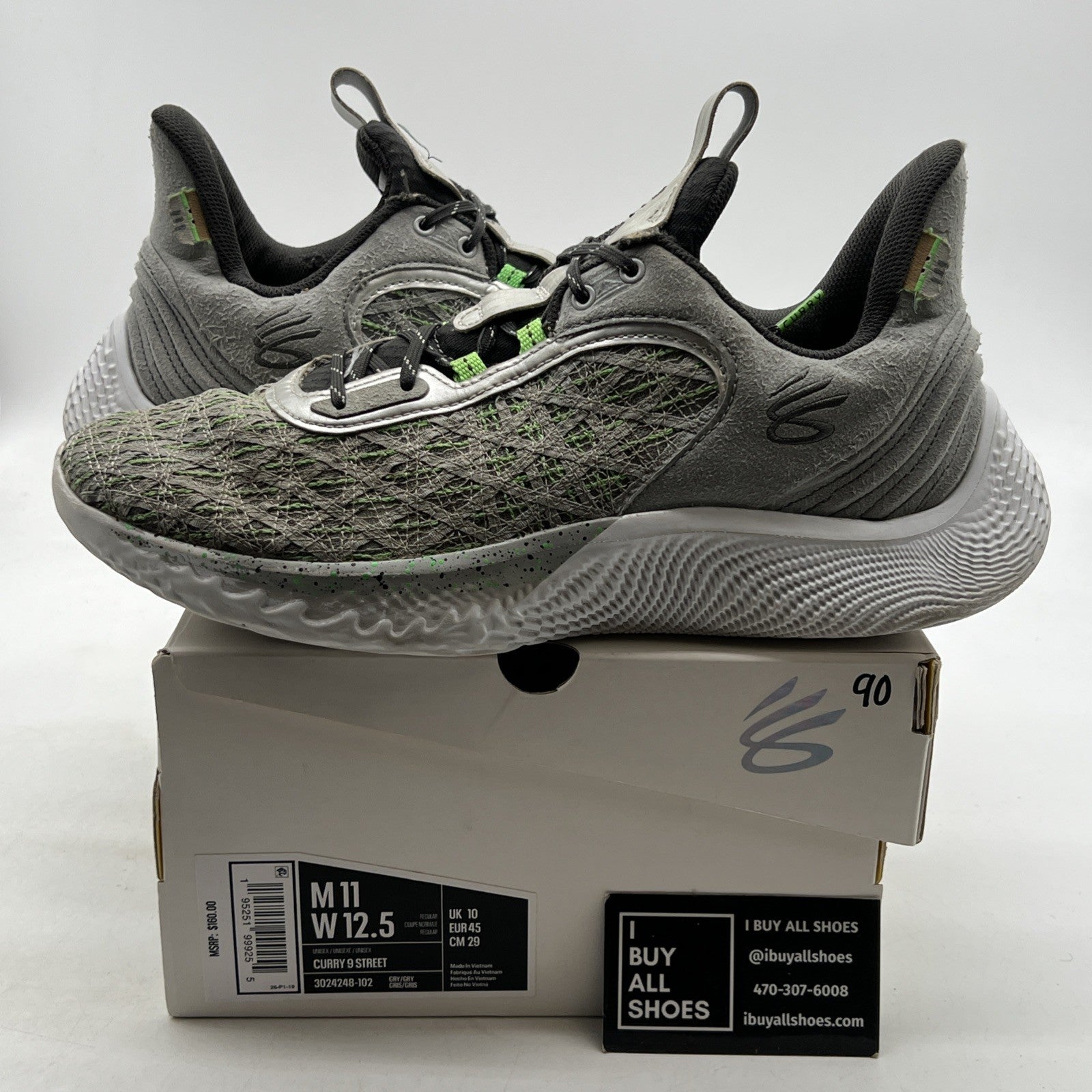 Size 12.5- Under Armour Curry 9 Street Pack - Talking Trash (3024248-102)