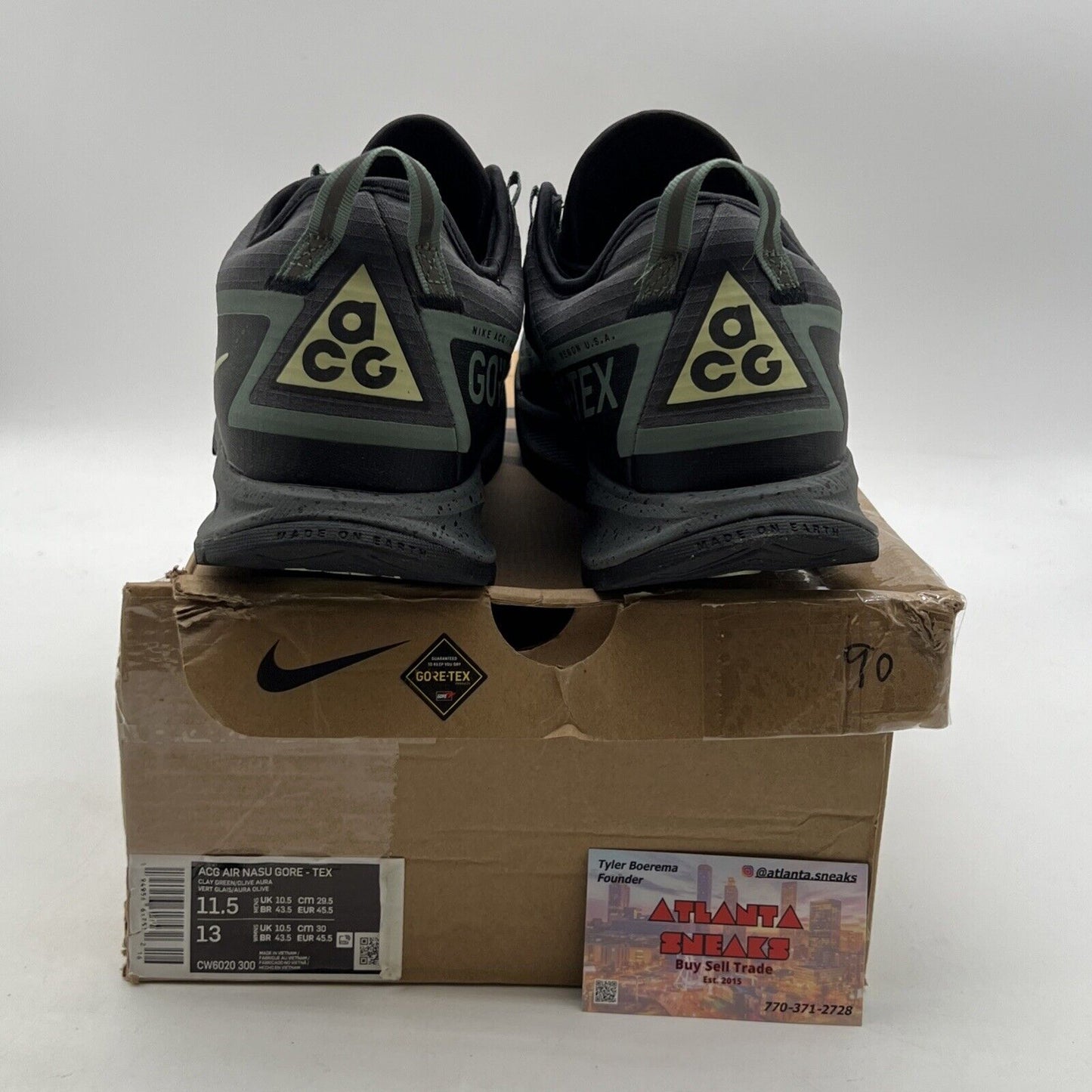 Size 11.5 - Nike ACG Air Nasu Gore-Tex Clay Green (CW6020-300)