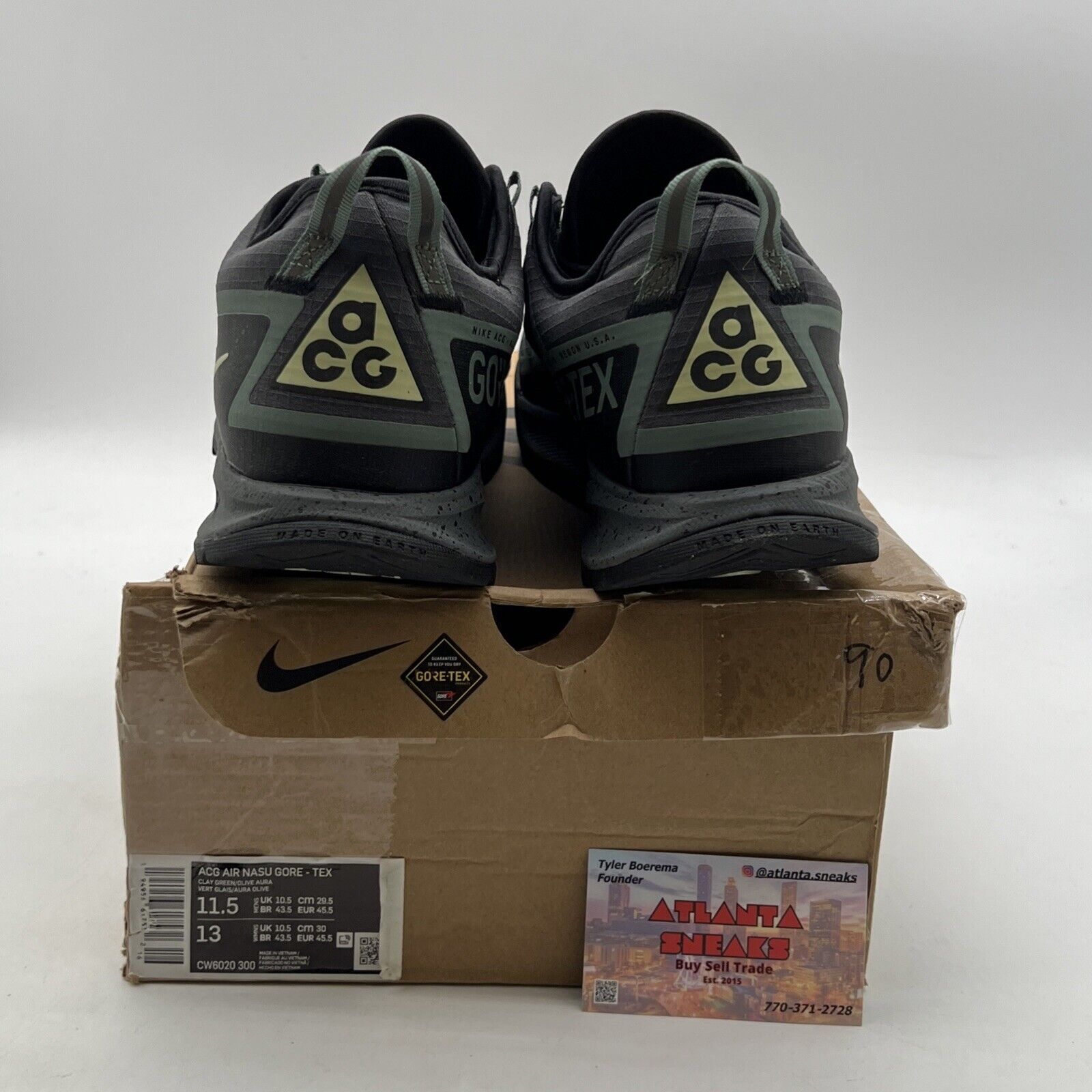Size 11.5 - Nike ACG Air Nasu Gore-Tex Clay Green (CW6020-300)