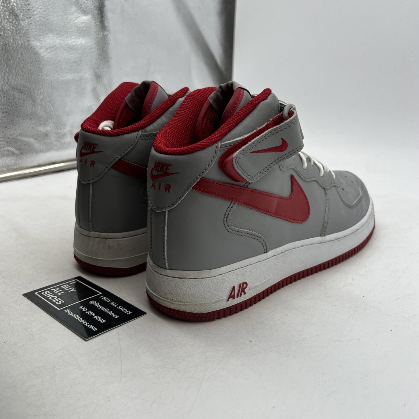 Size 9 - Nike Air Force 1 Mid Gray (306352-061)