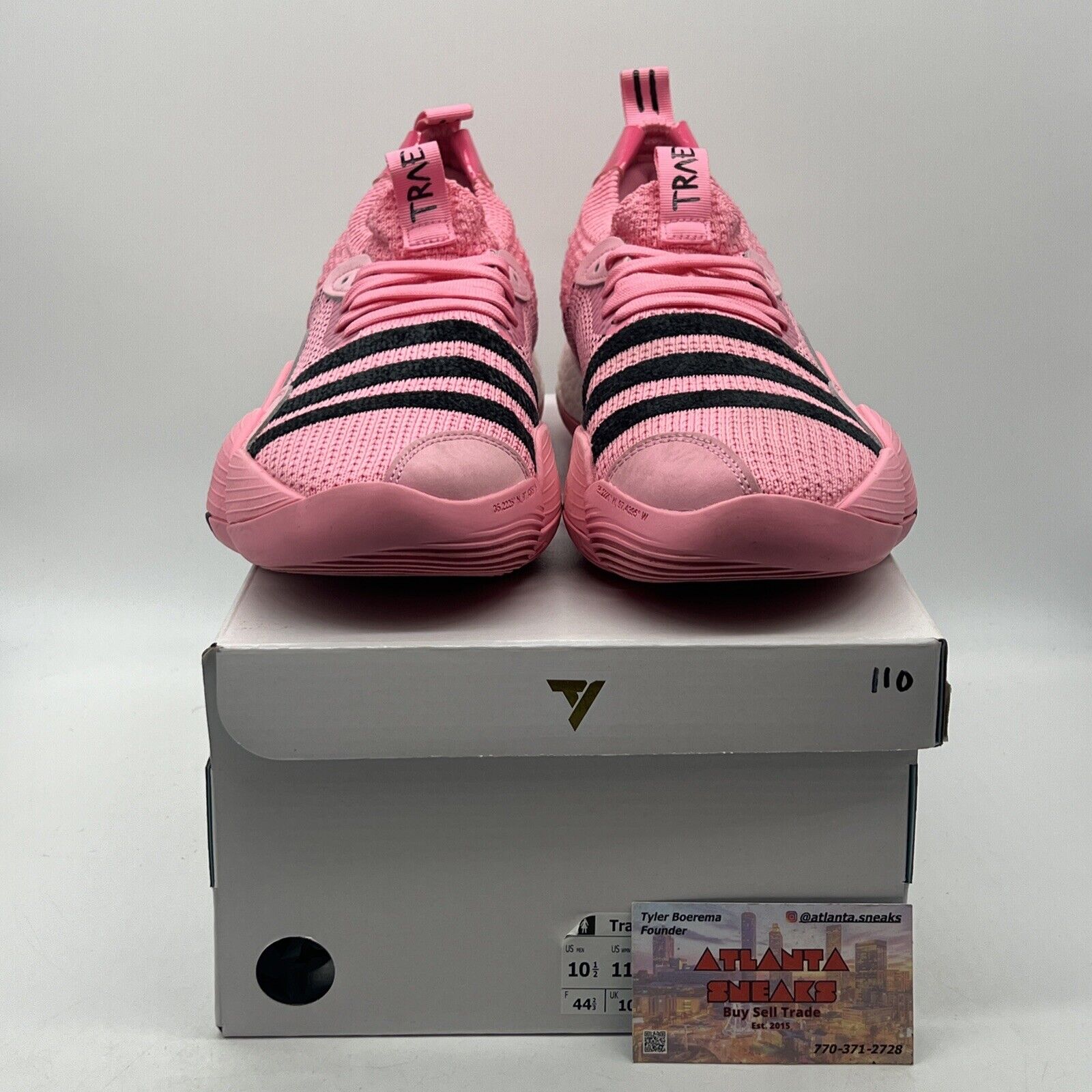 Size 10.5 - adidas Trae Young 2 Pink Trap House Black White (IE1667)