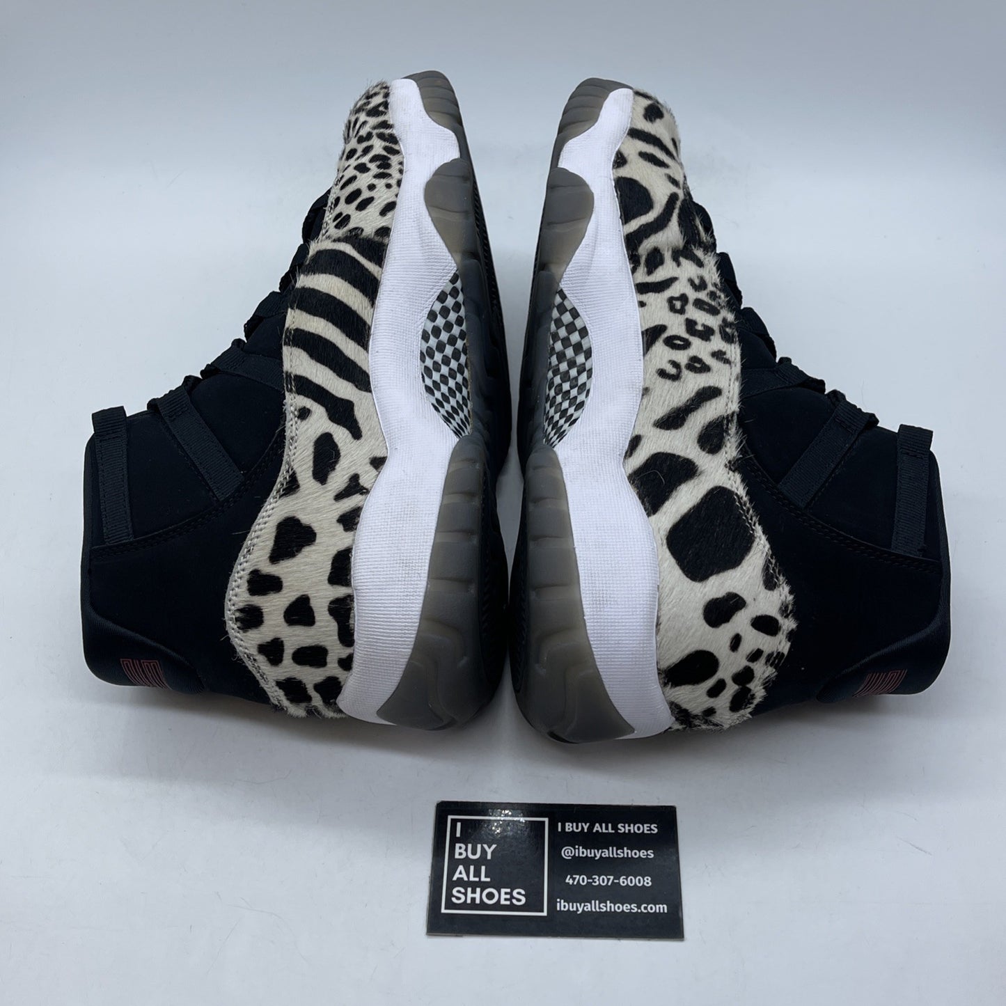 Size 12W- Air Jordan 11 Retro Animal Instinct Black White Suede (AR0715-010)