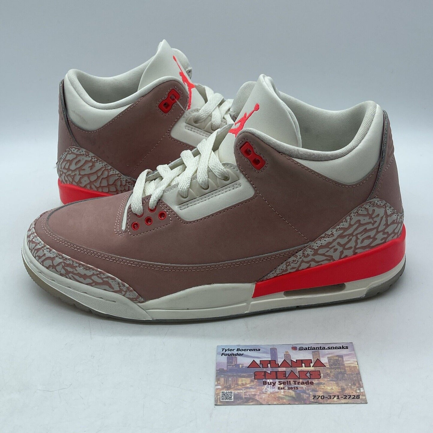 Size 10W - Air Jordan 3 Retro Rust Pink White Brown Suede (Ck9246-600)