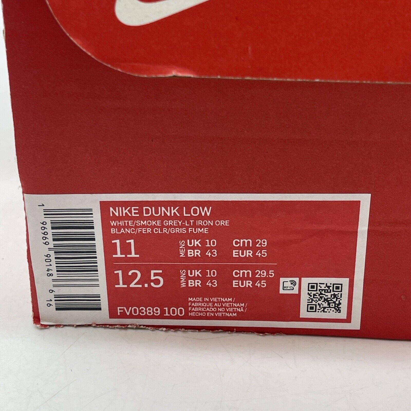 Size 11 - Nike Dunk Low Smoke Grey Gum White Brown Suede (FV0389-100)