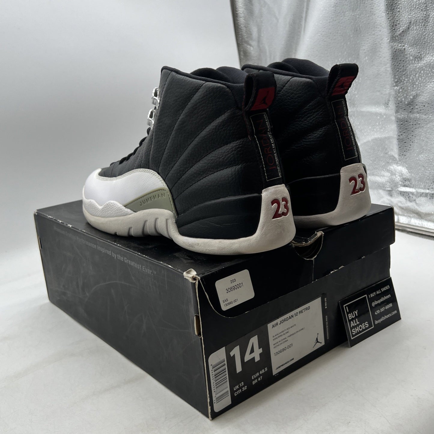 Size 14 - Air Jordan 12 Retro 2012 Playoff (130690-001)