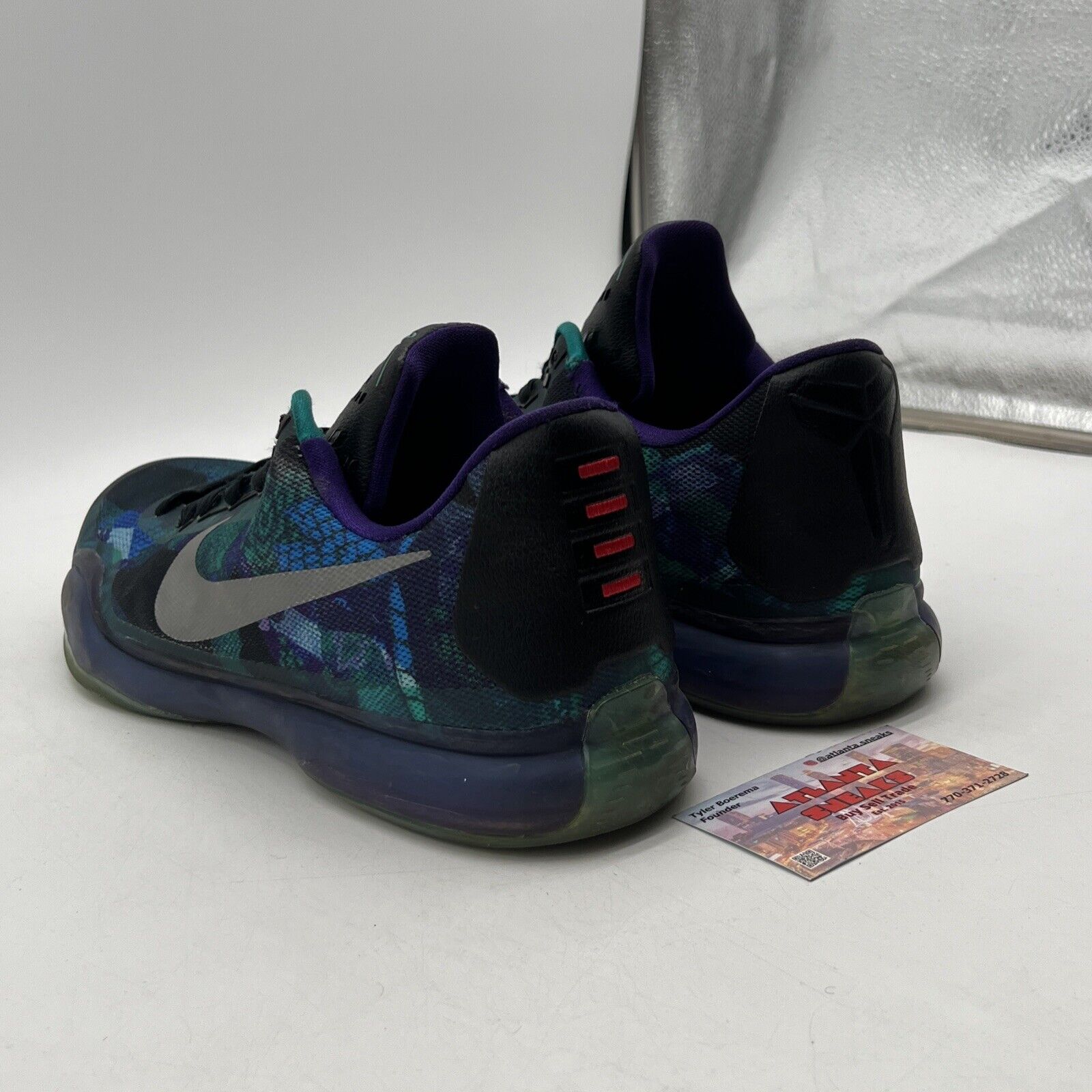 Size 12 - Nike Kobe 10 Overcome Purple Blue Green (705317-305)
