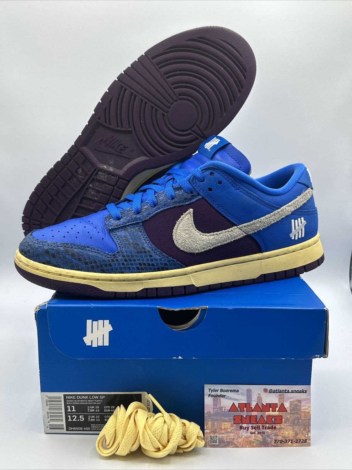 Size 11 - Nike Dunk Low SP x Undefeated Dunk Vs AF1