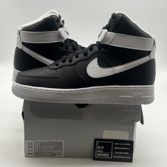 Size 11.5 - Nike Air Force 1 '07 High Black White (CT2303-002)