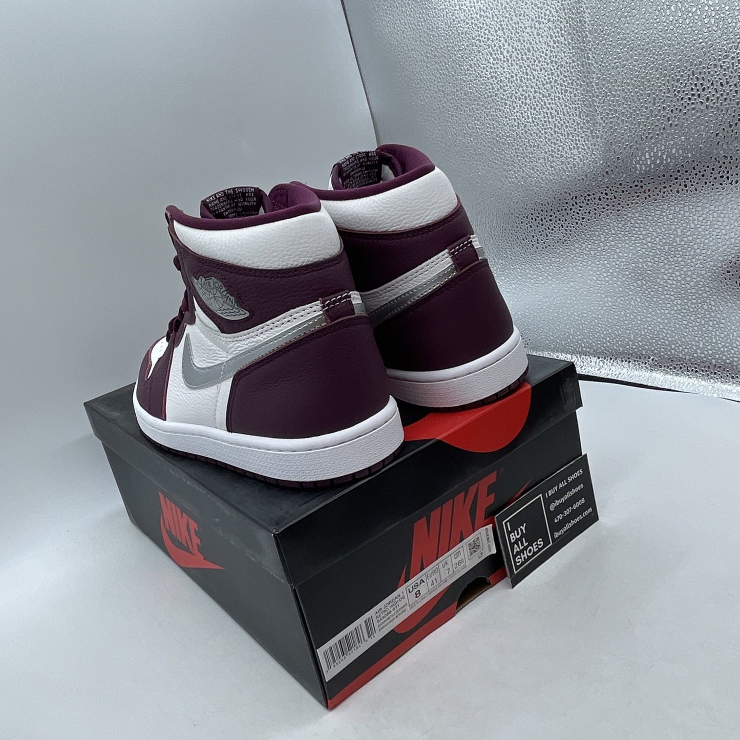 Size 8 - Air Jordan 1 Retro High OG Bordeaux (555088-611)