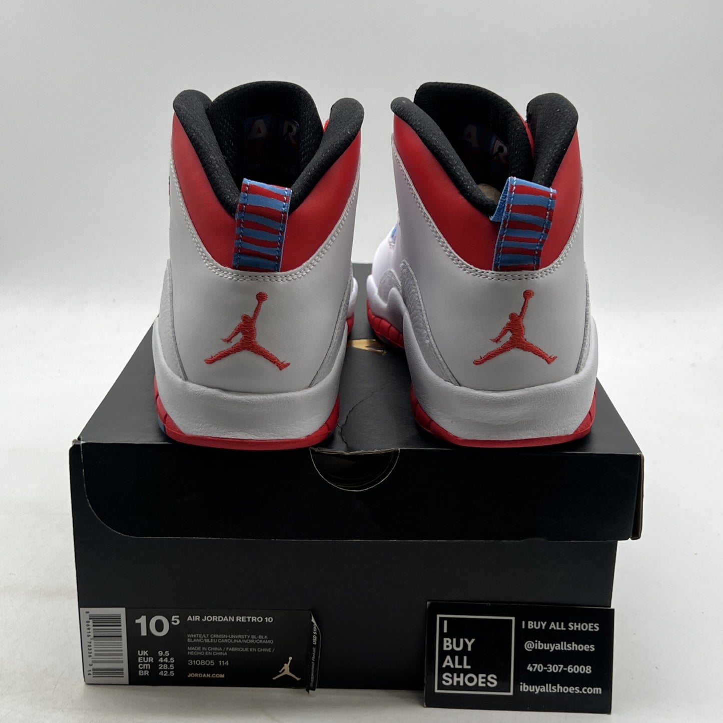 Size 10.5 - Air Jordan 10 Retro City Pack - Chicago (310805-114)