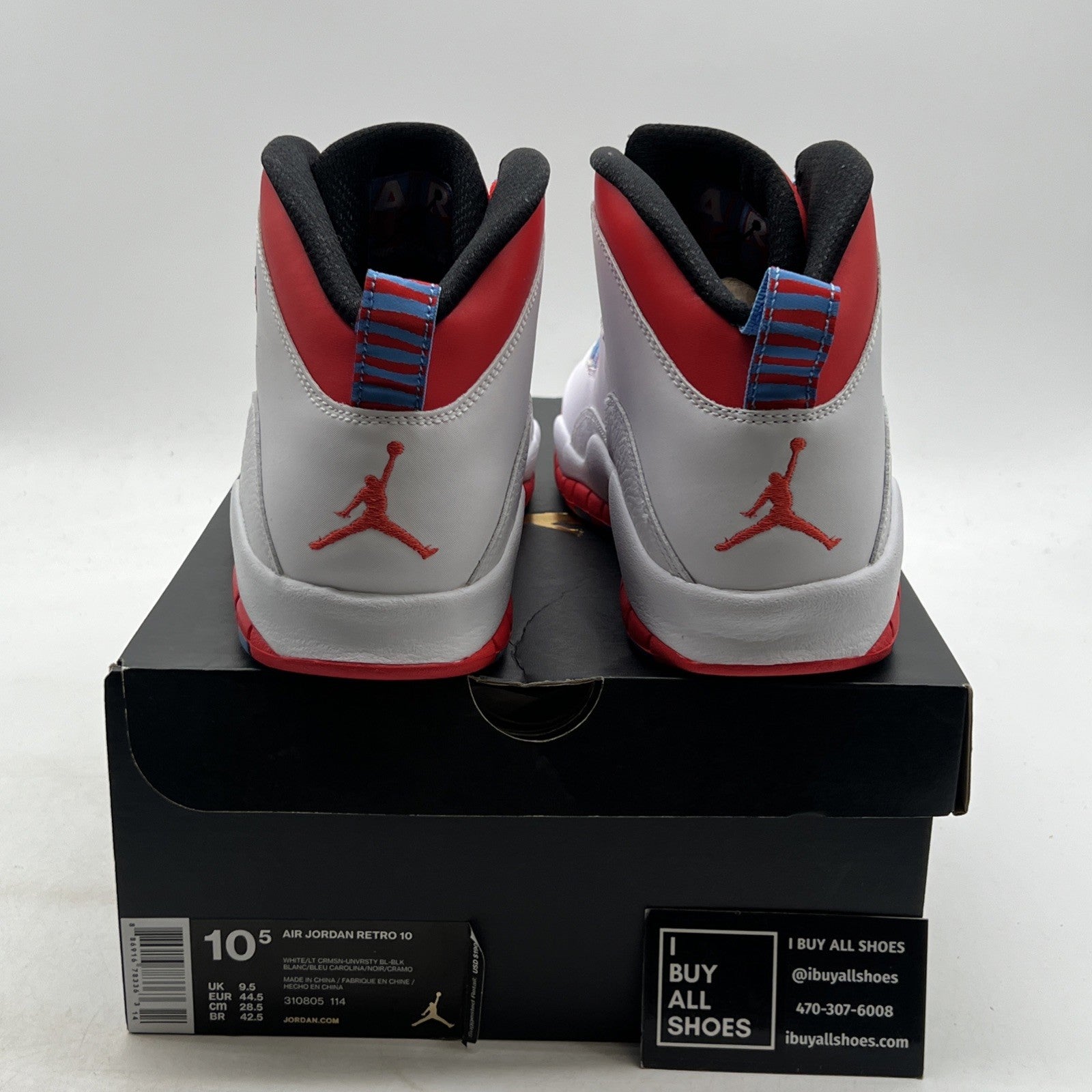 Size 10.5 - Air Jordan 10 Retro City Pack - Chicago (310805-114)
