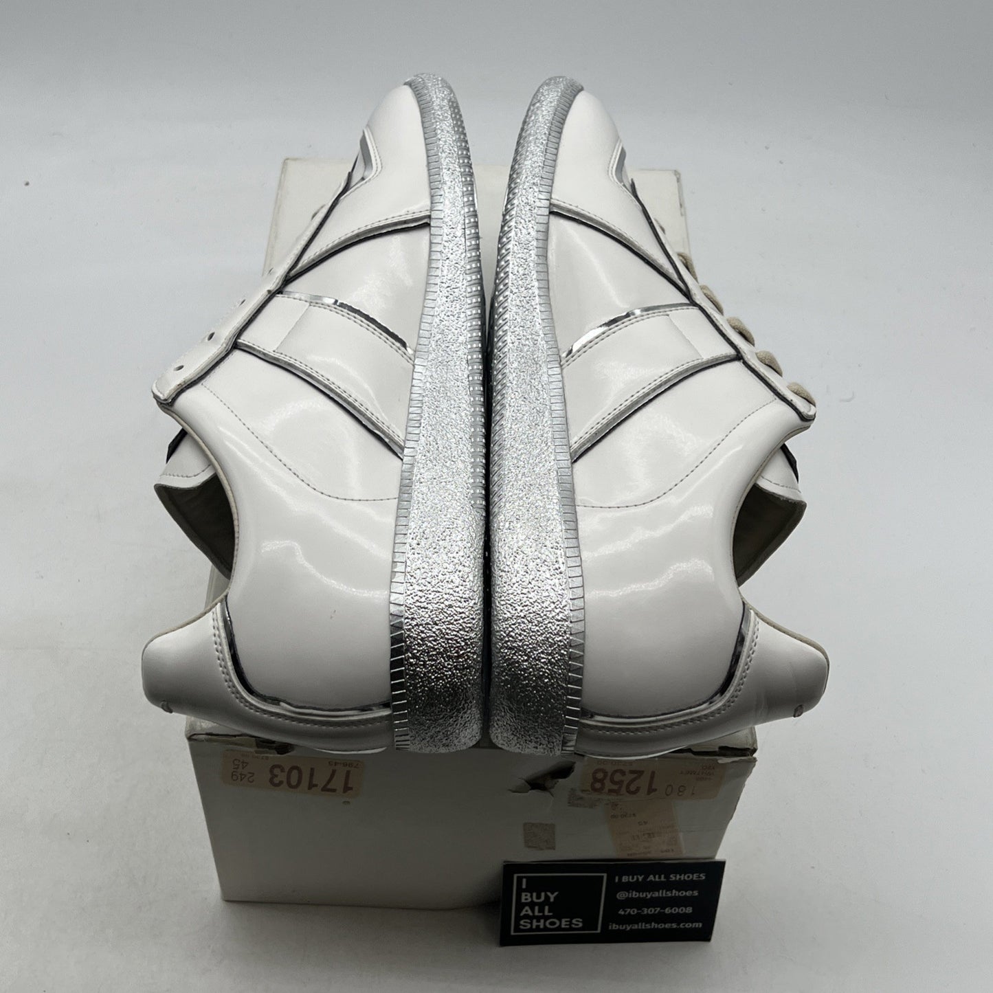 Size 45 - MAISON MARGIELA 22 low silver sole sneakers